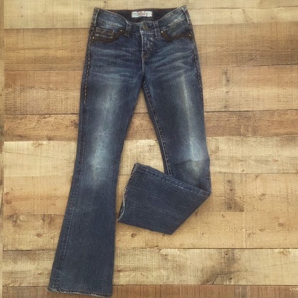 1921 Western Glove Flare JEANS, Cute Western Details - Picture 3 of 14